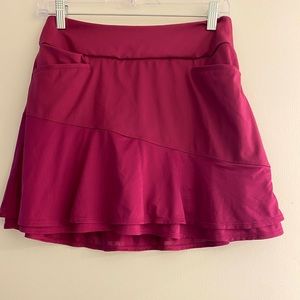Adidas Frill Skort Golf Skirt with Built-In Shorts Power Berry Size Small